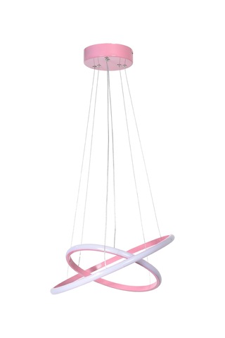 Sonya Modern Tasarım Çocuk Bebek Odası - Salon - Mutfak Pembe Renk Beyaz Ledli 2 Li Led Avize Pembe Pembe