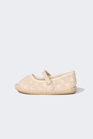 DeFacto Kız Çocuk Düz Taban Espadril D8929A825SMBG123 Bej