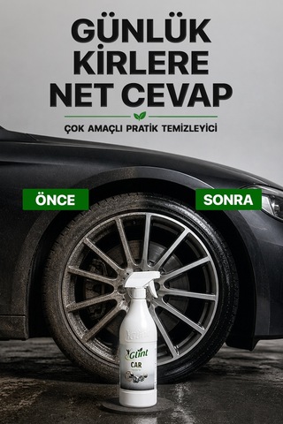 Car Bitkisel İçerikli Çok Amaçlı Oto İç ve Dış Temizleyici 1 L