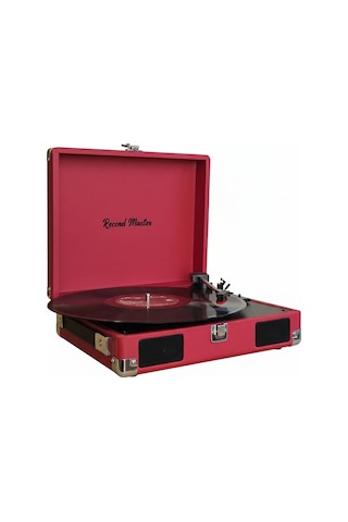 Record Master Rm-311 Kırmızı Renkli Pikap - Tüm Plaklar İle Uyuml