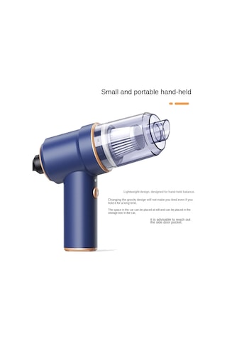 Savoringdetails 80000pa 2'si 1 Arada Araba Ve Ev Elektrikli Süpürgesi Kablosuz Şarjlı Toz Alma Cihazı