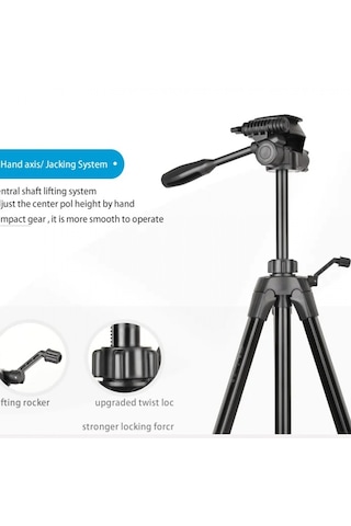 Ht-t04 Alüminyum 173 Cm Tripod Profesyonel Taşınabilir Dslr