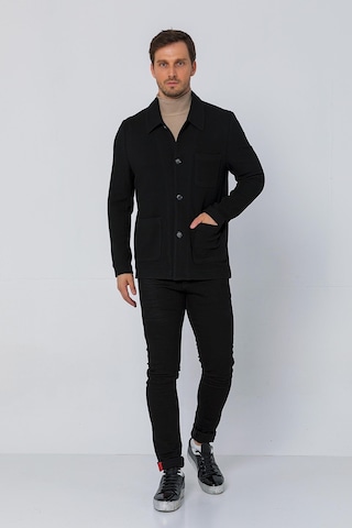 Cekmon Erkek Düğmeli Çok Cepli Rahat Blazer Regular Fit Klasik Ceket 001