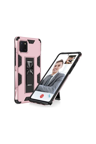 Samsung Uyumlu Galaxy A81 Note 10 Lite Kılıf Zore Volve Kapak Rose Gold
