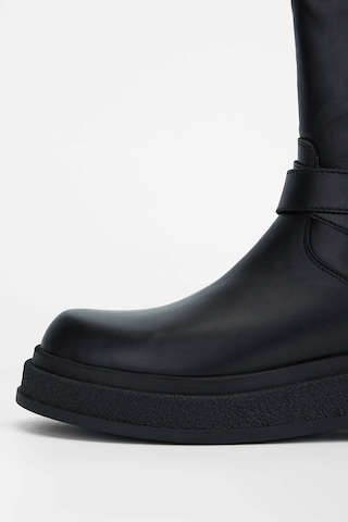 Tamer Tanca Kadın Hakiki Deri Siyah Deri Casual Bot 231 1058 Bn Bot Sk23/24 Sıyah Dr Siyah