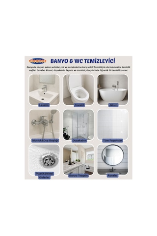 Ultra Güçlü Tuvalet/wc-banyo Temizleyici Ve Kireç Çözücü Okyanus Kokulu Sprey 750 Ml Diğer