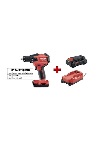 Hilti Nuron SF 4-22 Akülü Delme Vidalama Makinesi Seti