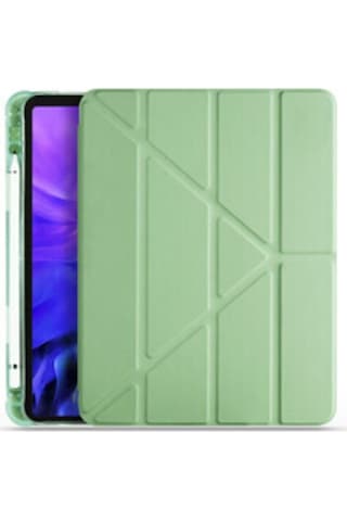 Apple Uyumlu iPad 10.5 Inc 7. Nesil Kılıf Kalemlikli Premium Standlı Katlanabilir Kılıf Trifolding Kılıf