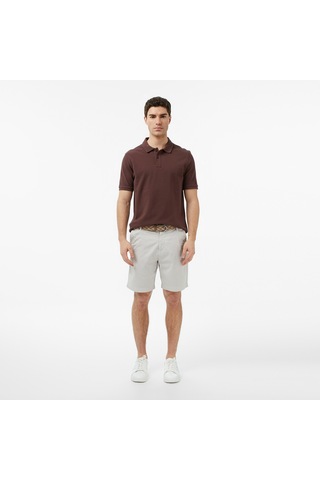 Nautica Erkek Kahverengi Regular Fit Polo Yaka T-shirt Düz K65000t Kahverengi