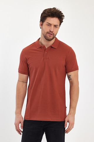 Nemonti Premium Penye Polo Yaka T-shırt Copper Brown