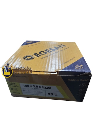 Egesan 180 X 3,0 X 22,23 Pro Serisi Metal Kesme Diski 25 Adet