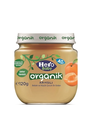Hero Baby Organik Kayısılı 4+ Ay Kavanoz Maması 120 G