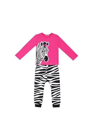 Zebra Fashion Kız Çocuk Kışlık T-shirt Pantolon Takım