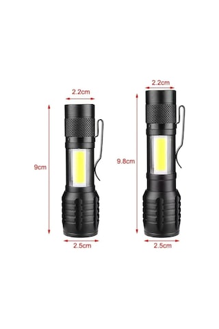 Wison Ws-5454 Cob Led Usb Şarjlı Mini El Feneri