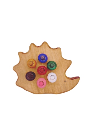 Boncuk Dizme Oyunu Ahşap Kirpi