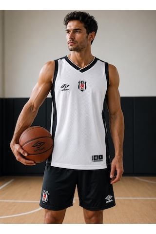 Beşiktaş Umbro Erkek Basketbol Forması Beyaz