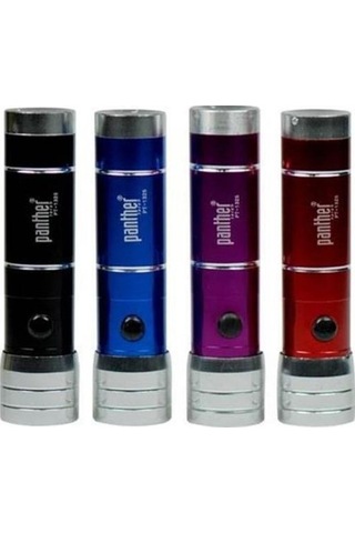 Panther Pt-1325 Lazerli El Feneri 8+1 Led 12 Adet Çok Renkli