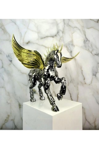 Dekoratif Unicorn Heykelcik "ımperial Stallion" 510x580x500