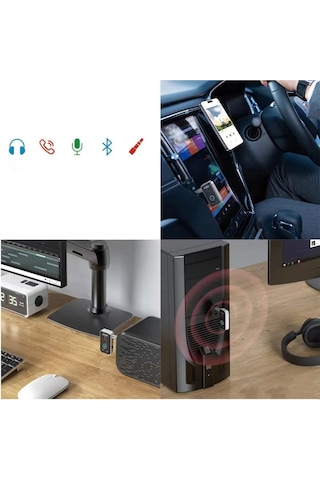 Go - Des GD-BT206 Kablosuz Ses Alıcı Aux Girişli Bluetooth Receiver Bluetooth Adaptör V5.3