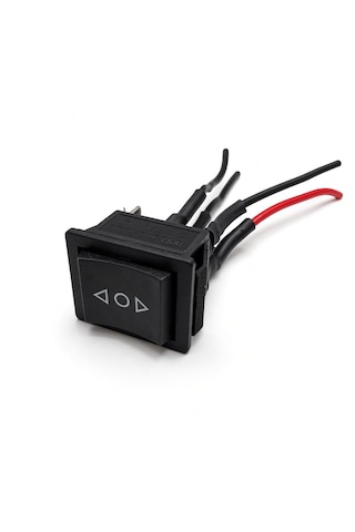 12volt 24 Volt Motor Sağ Sol Çevirme Butonu siyah
