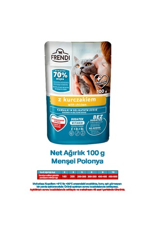 Frendi Soslu Tavuklu Mama 100gr . Frendi Soslu Tavuklu Mama 100gr .