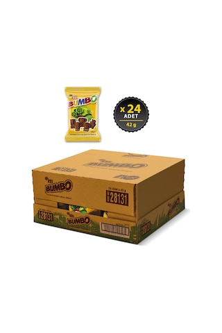 Eti Bumbo Portakal Aromalı Kakaolu Bisküvi 24 x 42 G