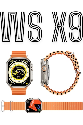 Wearfitpro Wearfit Ws X9 7 Kordonlu Akıllı Kol Saati 49mm Tft Ekran Gri