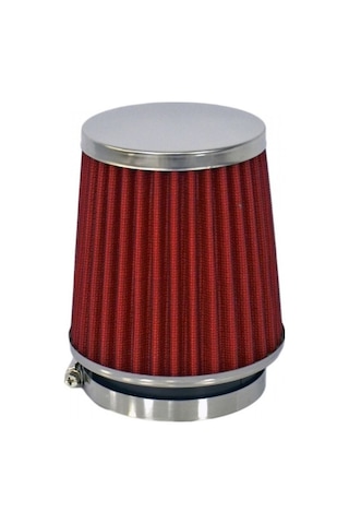 Carub Tuning Hava Filtresi 2 Aparatlı 12 X 15 Cm Krom Kırmızı Br4686101 1 Adet