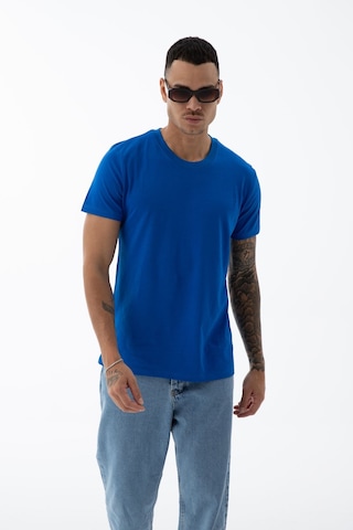 Erkek Pamuklu Kumaş Regular Fit Kesim Bisiklet Yaka T-shirt