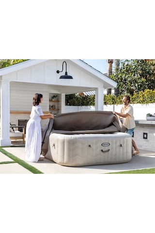 Intex 6 Kişilik Purespa Chevron Bubble Deluxe Spa Küveti