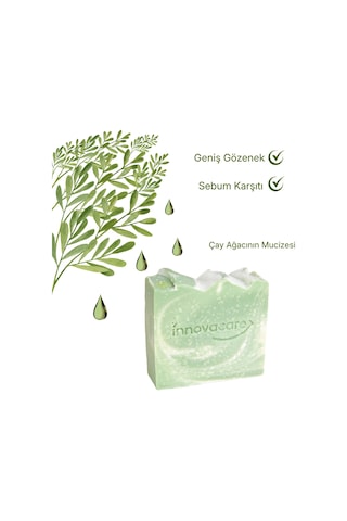 Premium Çay Ağacı Sabunu Geniş Gözenek Ve Sebum Dengeleyici Yoğun Bakım Kompleksi 120 G Diğer