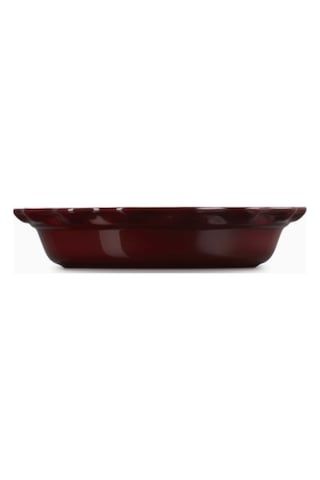 Le Creuset Seramik Dalgalı Kenar Lüks Tart Kalıbı Fırın Tepsisi Bordo 23 Cm