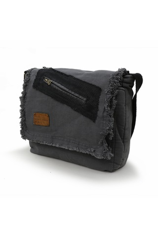 Old Cotton Cargo 7136 Gri 14 İnç Laptop Günlük Omuz Okul Çantası Grı