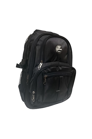 Su Geçirmez Kalın Ortopedik Çok Bölmeli Laptop Okul Gezi Seyahat Kamp Sırt Çantası Büyük 30x47cm Siyah