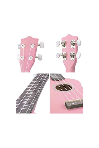 Puka Uk21-pk Soprano Ukulele Mat Pembe Kılıflı
