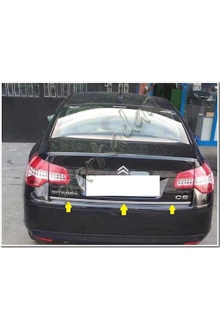 Woc Chrome Citroen C5 Krom Bagaj Alt Çıta 2008 Sonrası Paslanmaz