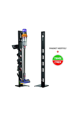 Bumech Stark -philips-Bosch Uyumlu-  Siyah Dikey Süpürge Standı