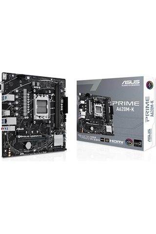 Asus Prıme A620m-k Ddr5 Hdmı Pcıe 16x V4.0 Am5 Matx