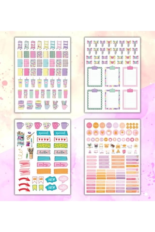 Girl Power My Dıy Sticker Book 24 17 Cm 16 Sayfa Özel Tasarım Rengarenk Sticker Kitabı Çok Renkli