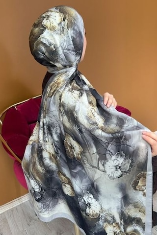 Mimiyum Perla Şal- Orkide Desen - Model 8 Çok Renkli