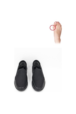 Ceyo 9925-48 Erkek Comfort Ayakkabı - Siyah Siyah