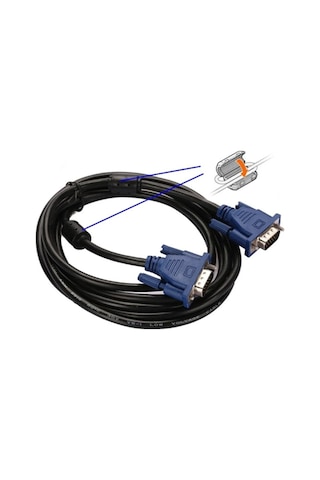 1.5 M VGA Görüntü Kablosu 1.5 Metre Monitör Kablosu VGA Kablo