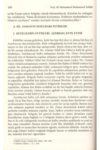 Hz. Osman. Ali Muhammed Sallabi. Karton Kapak. Ravza