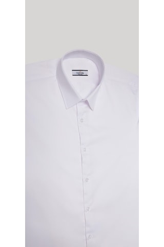 Tudors Slim Fit Beyaz Non-ıron Pamuklu Doğa Dostu Ekoteks Belgeli Ütü Gerektirmez Gömlek-32667 Beyaz