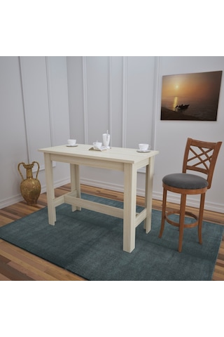 Pasific Home Barra Bar Masası Yüksek Yemek Masası, Meşe, 120x60