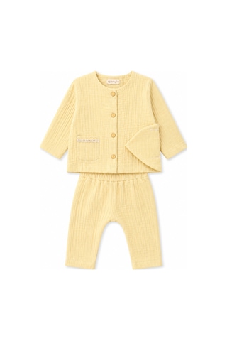 Bip Baby Kız Bebek 3'lü Müslin Takım Sarı