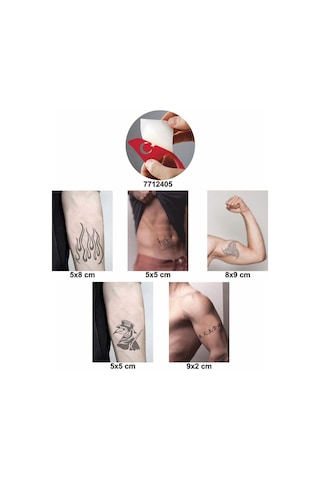 Herşey Konrol Altında 5 Li Set Geçici Dövme Kına Şablonu