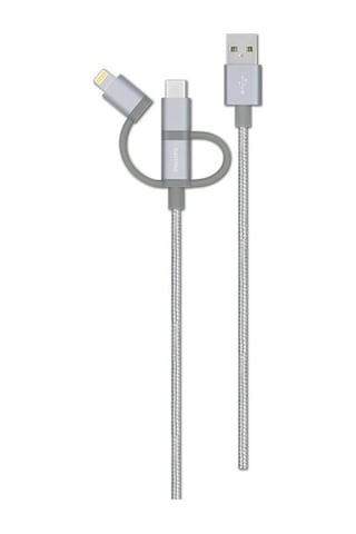 Philips Uyumlu Dlc2608Sr Lightning & Usb C - Örme Şarj & Data Kablosu