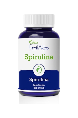 Dr. Ümit Aktaş Spirulina Bitkisel Gıda Takviyesi 120 Kapsül Dr. Ümit Aktaş Spirulina Bitkisel Gıda Takviyesi 120 Kapsül