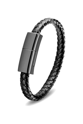 Forzacase FC346 PD 66 W Usb To Lightning Deri Bileklik Şarj Data Kablosu